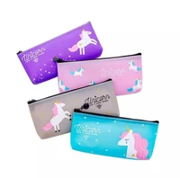 300pcslot kawaii cute unicorn pen pencil bag silicon school stationary receive tools makeup pouch cosmetics case sn3907