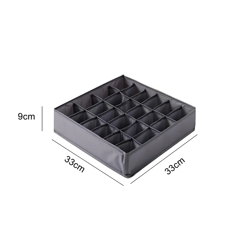 

Washable Socks Organizer Foldable Non-woven Bra Scarfs Underwear Storage Box Wardrobe Cabinet Drawer Closet Organizer