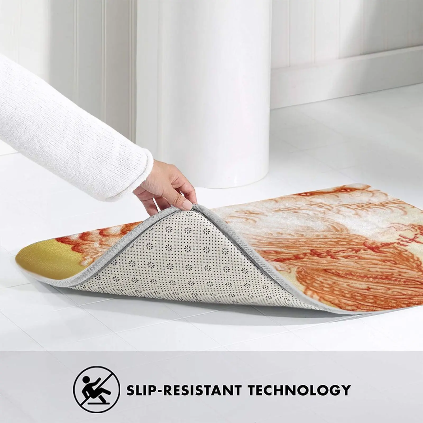 Горячая вспышка входной двери коврик для ванной Манеки Неко счастливый кот