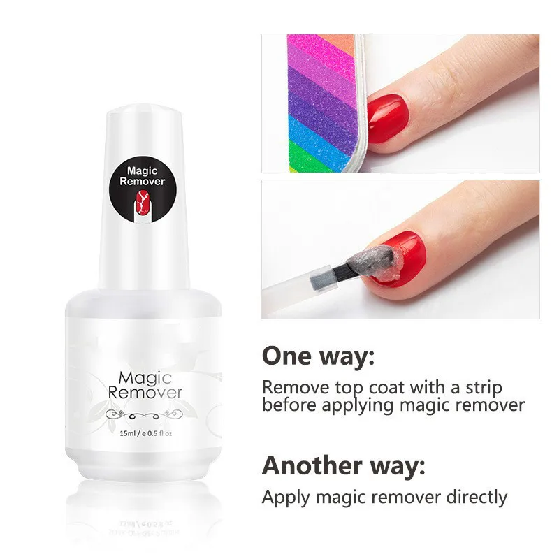 

Nail Gel Polish Magic Remover For Manicure Fast Clean Within 2-3 MINS UV Gel Nail Polish Remove Base Top Coat