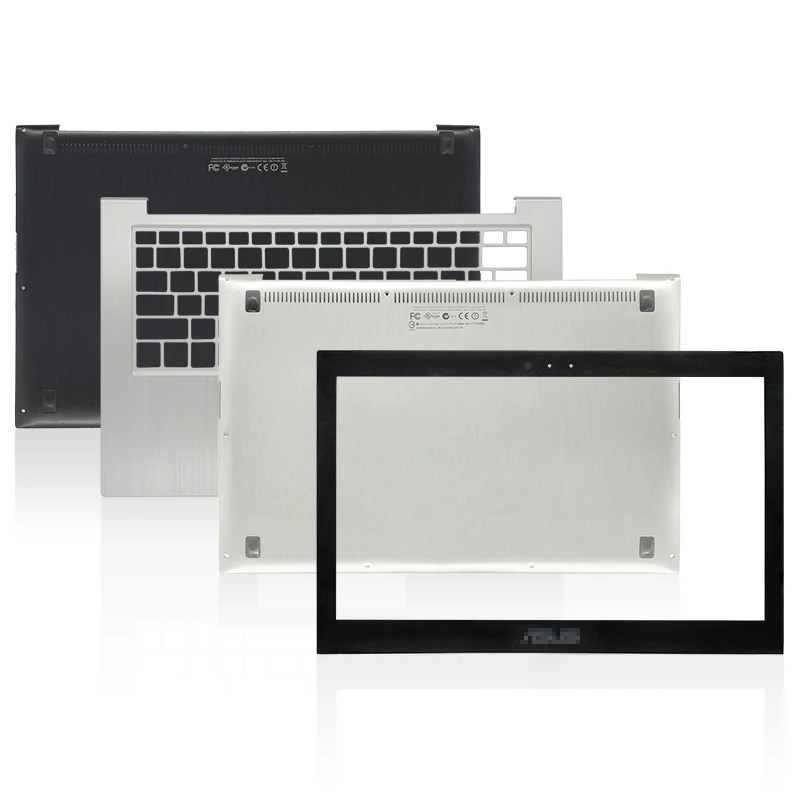 

Новый чехол для ноутбука ASUS UX31, UX31E, передняя рамка/Упор для рук/нижний чехол, верхняя задняя крышка, серебристый/черный
