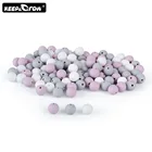 Круглые силиконовые бусины для прорезывания зубов, 12 мм, 15 шт.лот