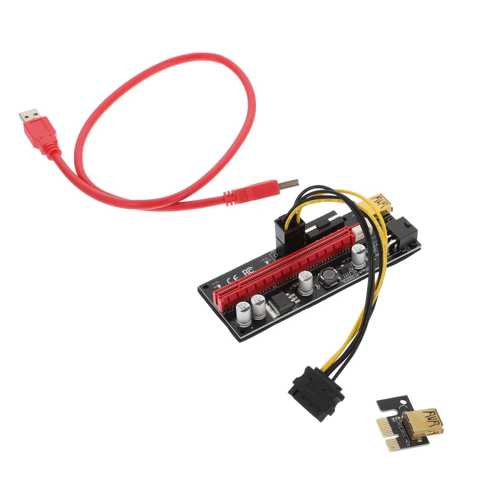 

1 Set PCI-E 1x to 16x Adapter PCI-E Mining Riser Computer Mining Supply