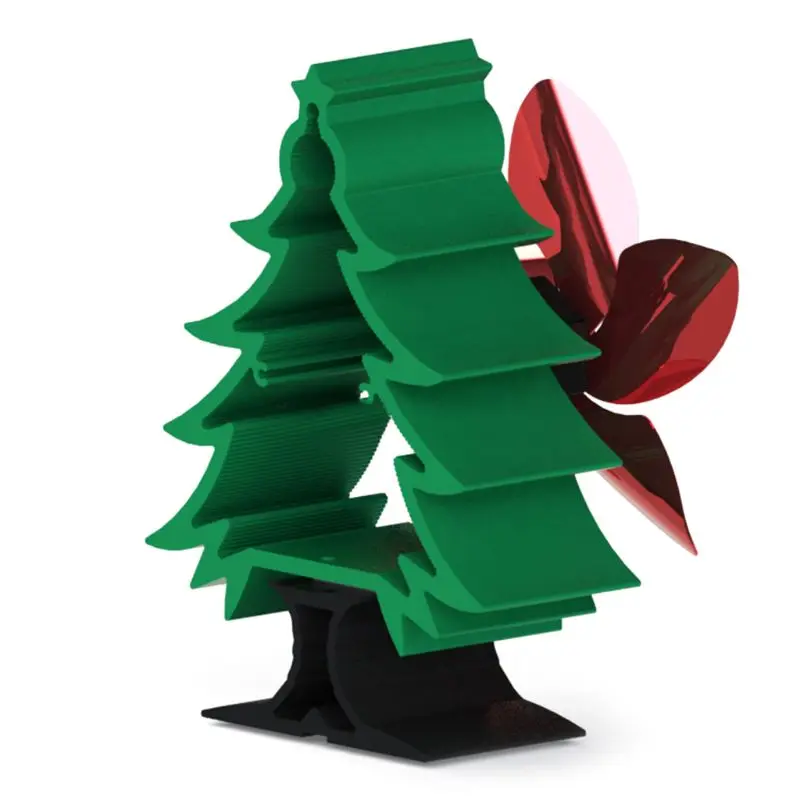 

5 Blades Heat Powered Fireplace Stove Fan Christmas Tree Wood Log Burner Silent Efficient Distribution Ecofan HX6C