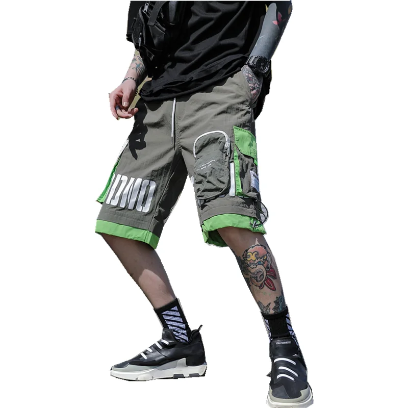 

Fashion new Casual Shorts Men's Summer Men Hot Cargo Simple Letter Solid Board Military Army Male Summer Cargo Shorts Men