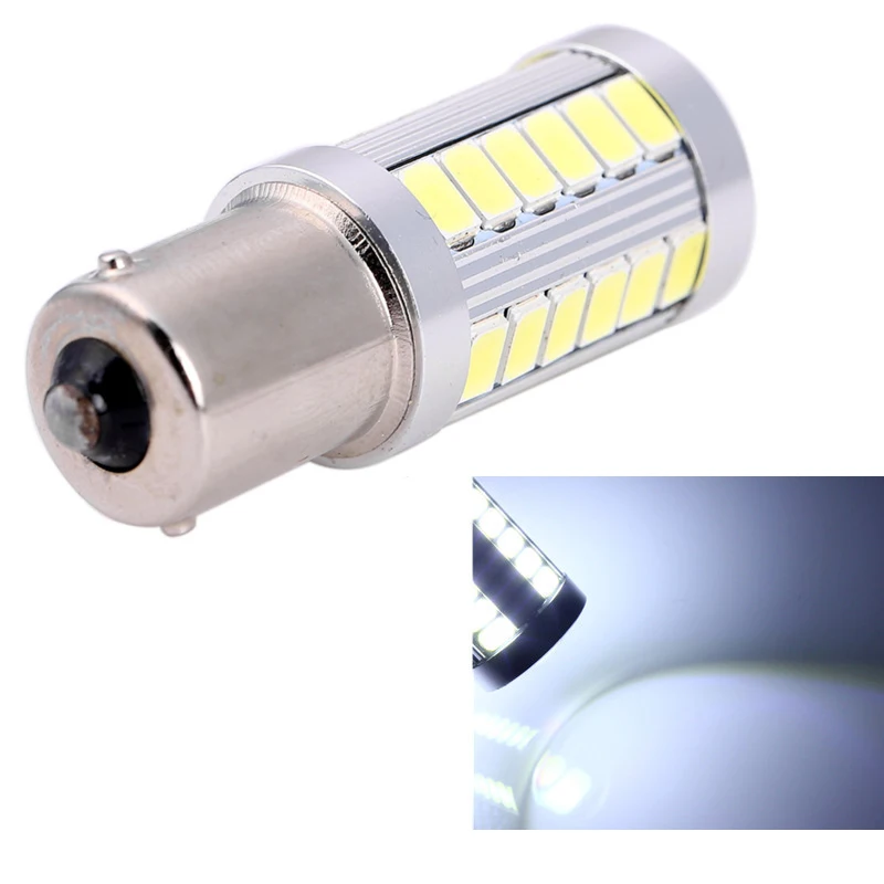 Аксессуары для автомобиля 12V 33SMD светодиодная сигнальная лампа автомобильная лампа габаритные огни стоп-сигналы фары дневного света - Название цвета: White