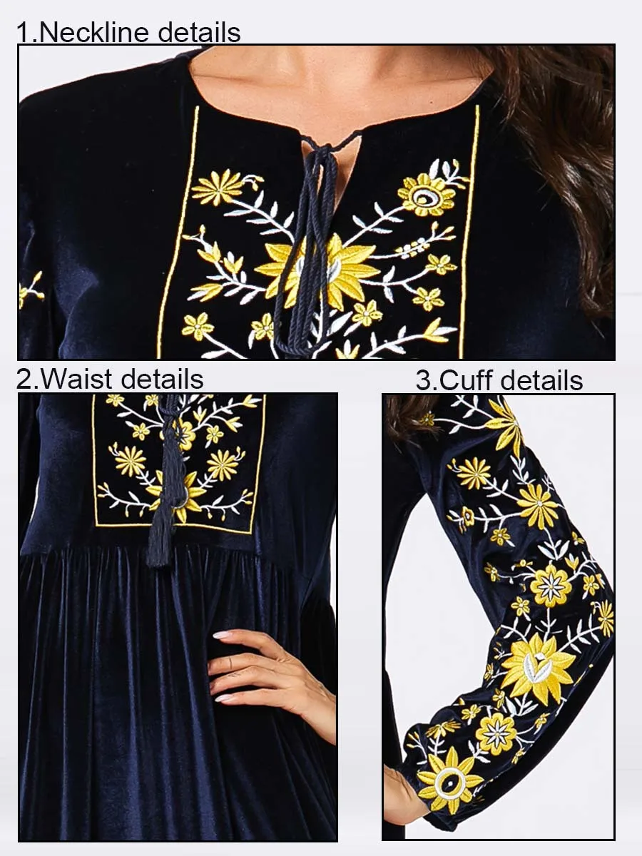 Abaya/арабское платье с цветочным рисунком кафтан в Дубае сезон весна-зима-осень