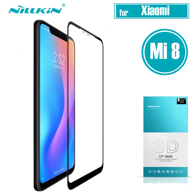 3D закаленное стекло для xiaomi mi 8 Nillkin CP+ MAX Curve полное покрытие 9H Arc Pre mi um для xiaomi mi 8 SE Защитная пленка для экрана