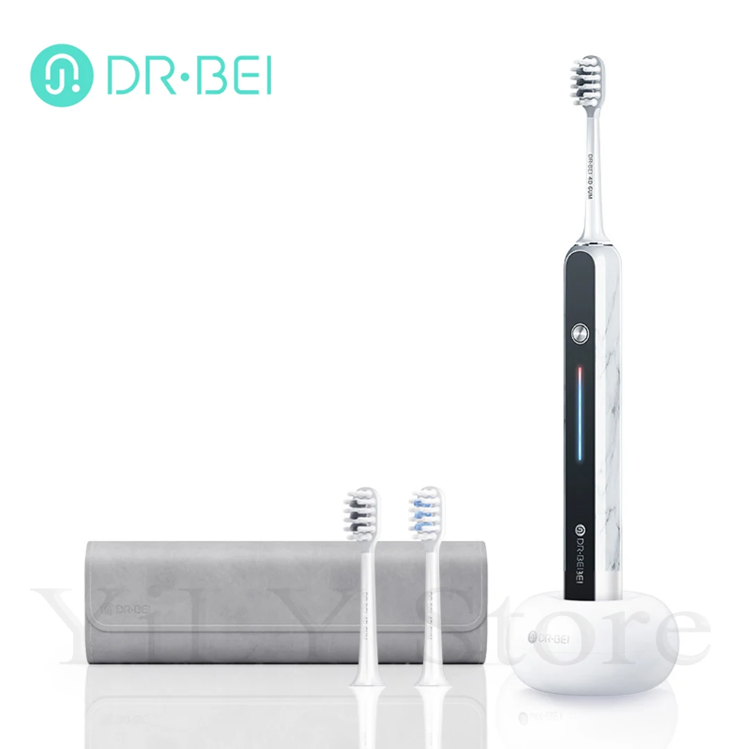 New xiaomi Doctor B S7 Sonic Rechargeable Electric Toothbrush Adult Soft Bristle Whitening Tooth Brush - White USB Port