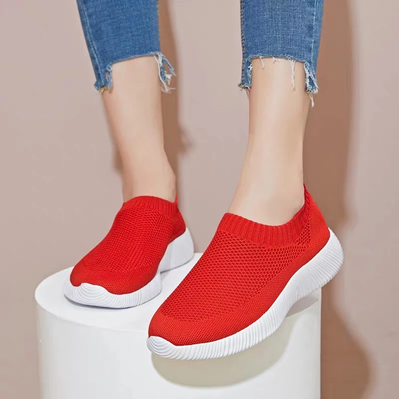 

Hot fashion women's shoes new summer running shoes white black color mesh breathable vulcanized shoes light casual sports shoes