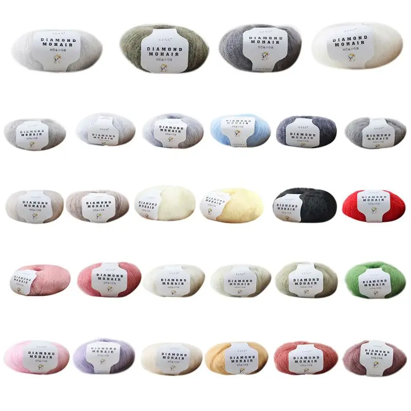 Мохеровая пряжа для ручного вязания искусственная шерсть теплая вязальная нить