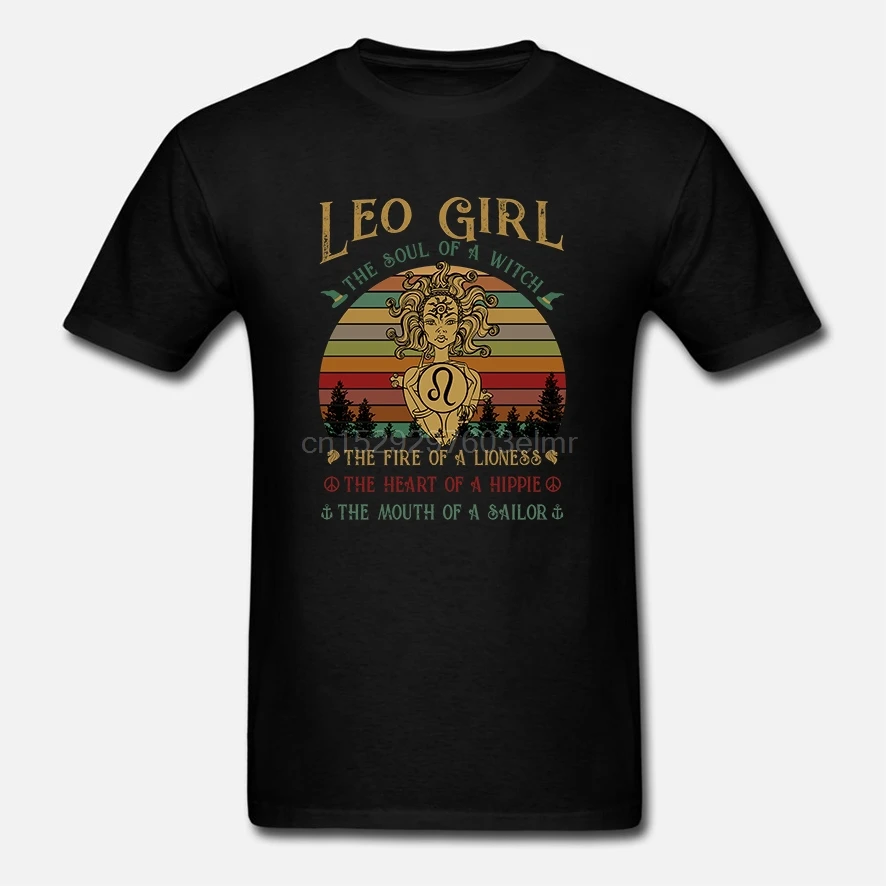 Мужская футболка с коротким рукавом Leo Girl The Soul Of A Witch Awesome Футболка женская