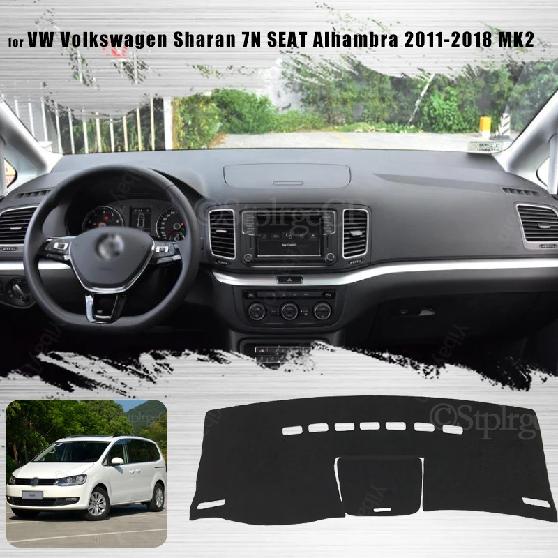 

Для Фольксваген Sharan 7N SEAT Alhambra 2011-2018 MK2 консоль приборной панели замшевый коврик Защита от Солнца Чехол