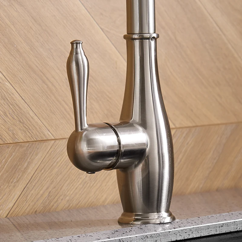 Смесители для кухни FLG кран с одной ручкой из матового никеля кухонной раковины