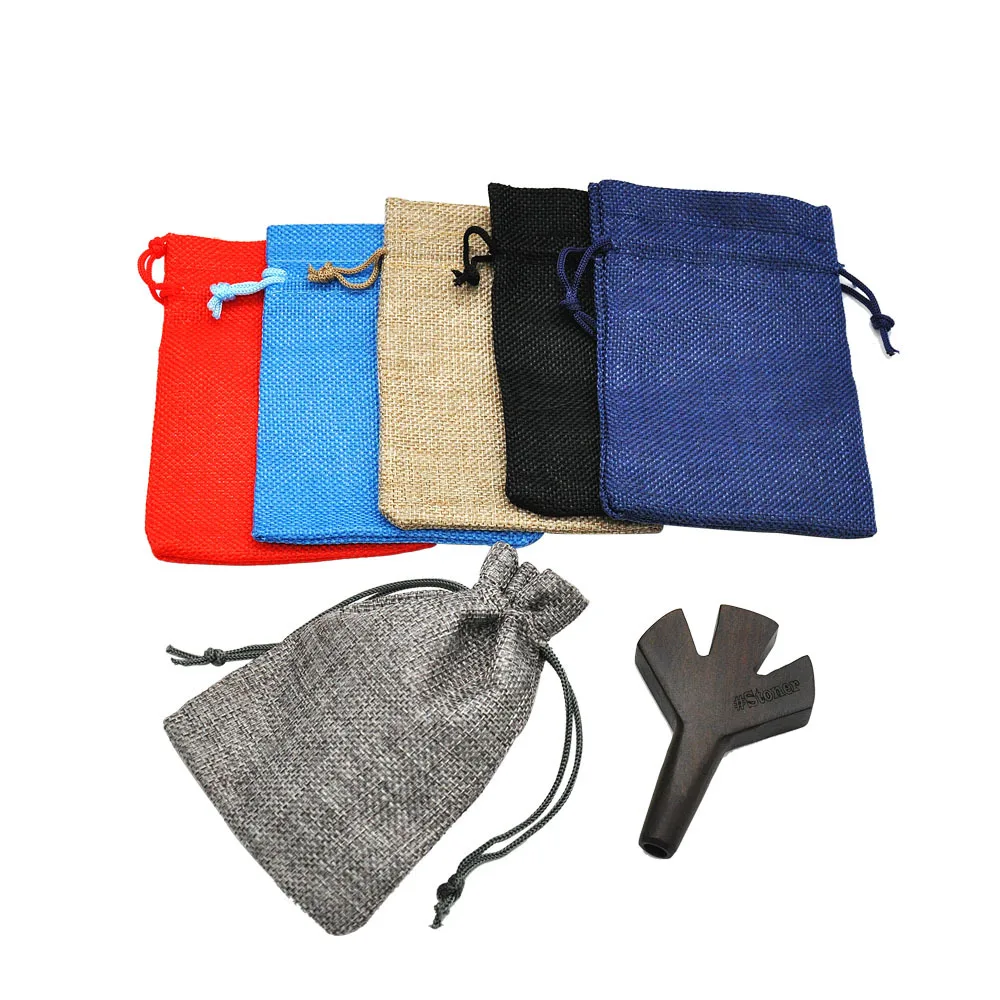 Твердая деревянная труба ручная работа 3 отверстия креативная Холщовая Сумка