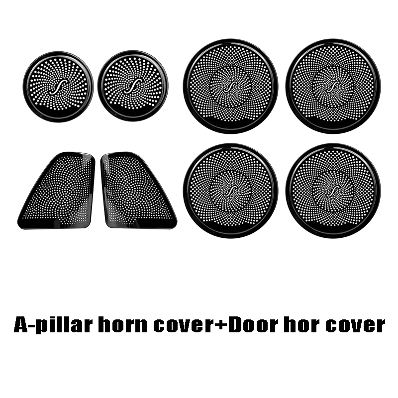 

Автомобильный громкоговоритель из нержавеющей стали, звуковая колонка, звуковая колонка, крышка, отделка, рамка, наклейка, интерьер для BMW X5 E70 X6 E71 2008-2015, аксессуары