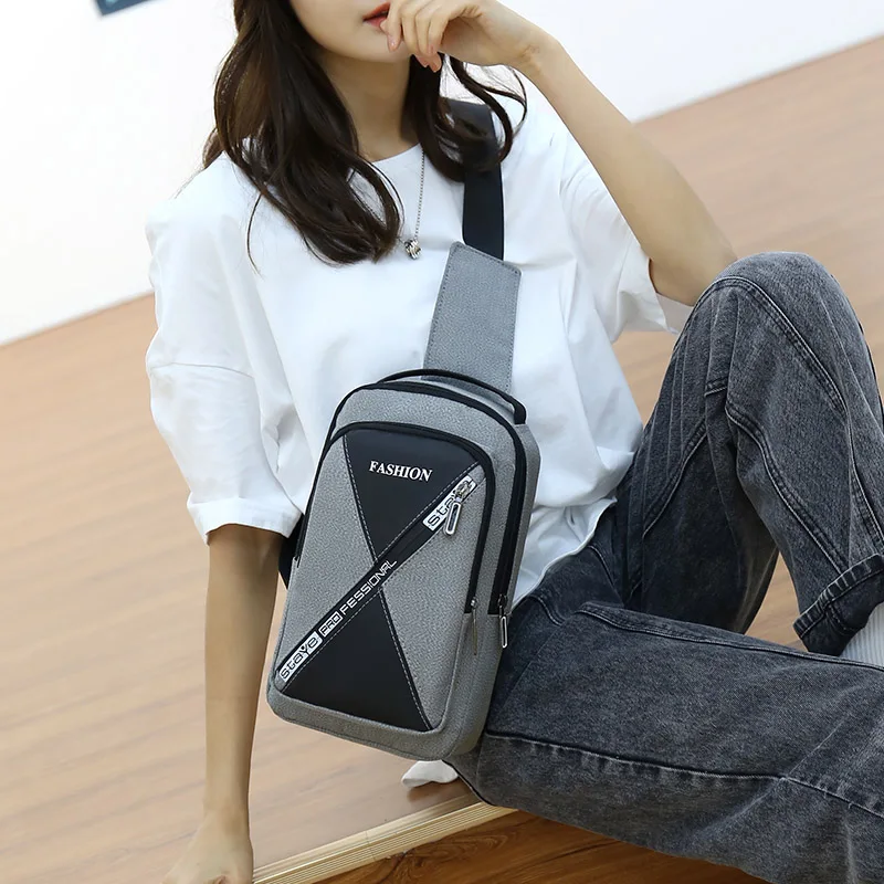 

AOTTLA Men's Fashion Chest Bags Waterproof Lightweight Shoulder Bag Man Casual Travel Women Bag Oxford Cloth Unisex Quality Pack