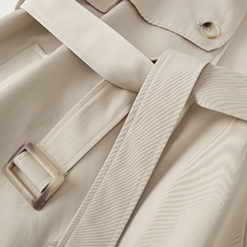 Lautaro Зимний длинный теплый толстый тренч для женщин с искусственным мехом внутри