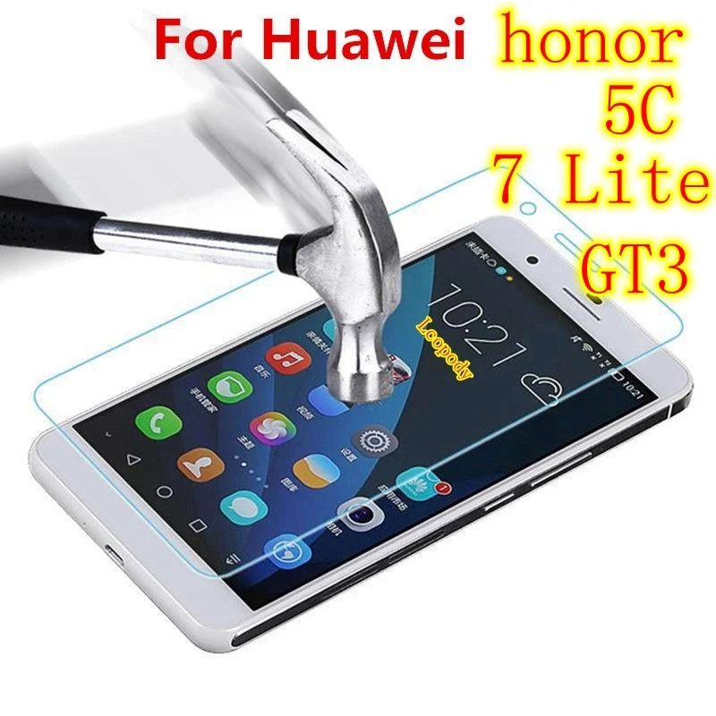 

9H Tempered glass screen protector FOR Huawei GT3 honor 7 Lite honor 5C NMO TL00 TL00H UL10 L22 AL10 L23 L31 case