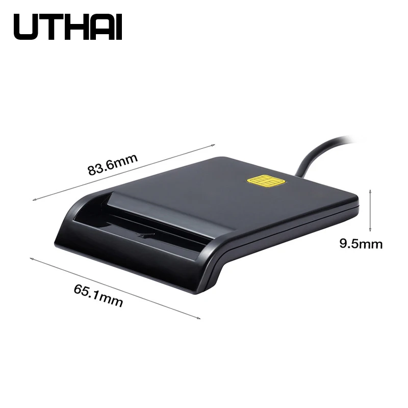 UTHAI X01 USB считыватель смарт-карт для банковских карт IC/ID считыватель карт emv Высокое качество для Windows 7 8 10 Linux OS USB-CCID ISO 7816
