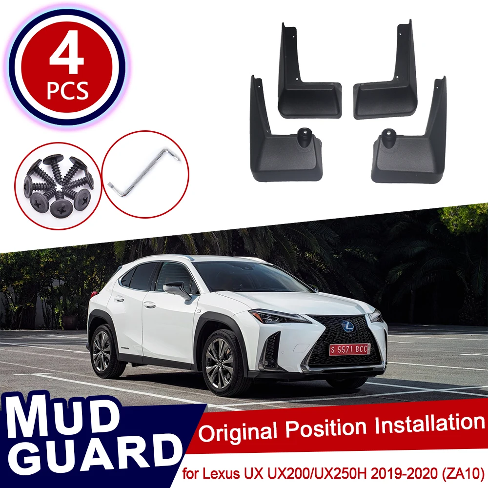 4 шт. Автомобильные Брызговики для Lexus UX UX200 UX250H 2019 ~ 2020 ZA10|Наклейки на автомобиль| |