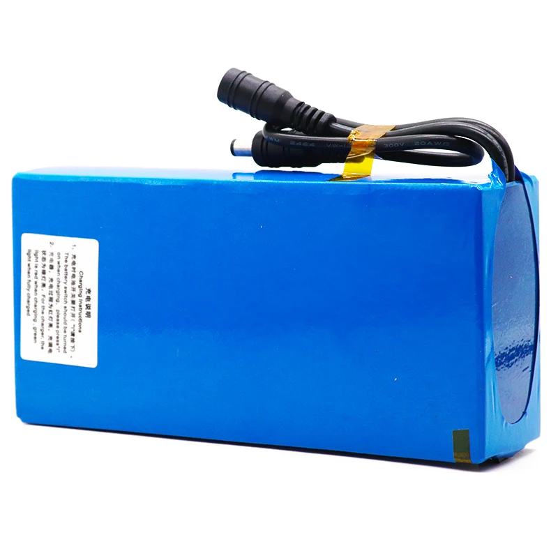 

100% 12v 25000mAh lithium-ion Rechargeable battery High Capacity 12.6v 25Ah AC Power Charger With charging indicator + charger