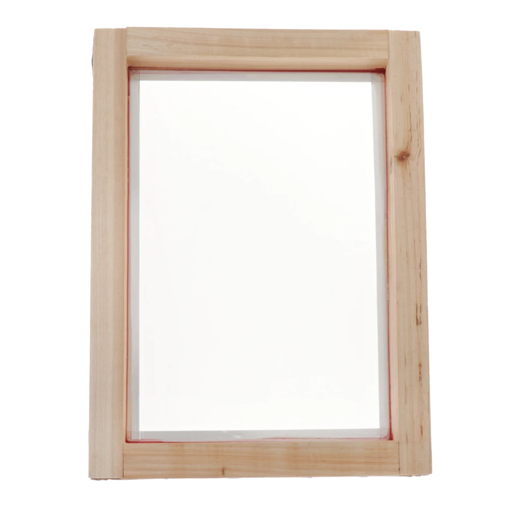 1 шт. деревянная шелковая Рамка для экрана с белой волоконной сеткой аксессуаров