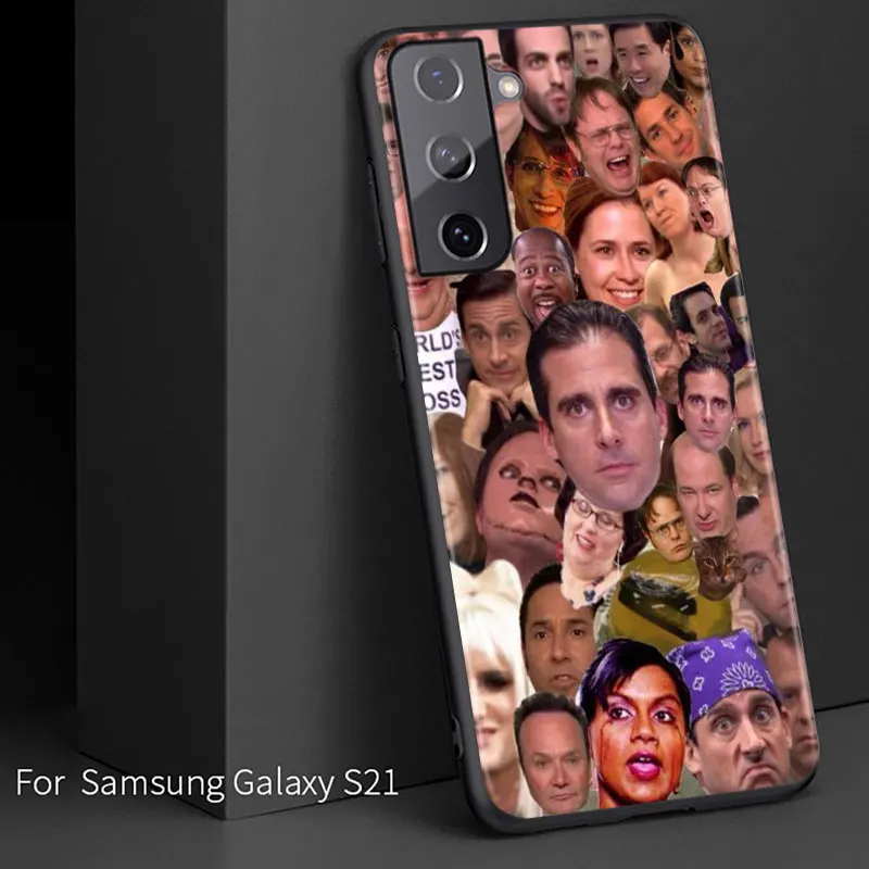 soft tpu the office tv show for samsung galaxy s21 s20 fe ultra lite s10 5g s10e s9 s8 s7 s6 edge plus black phone case free global shipping