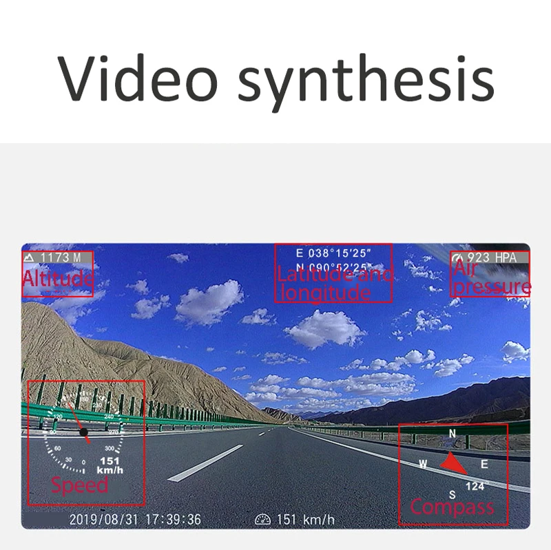Новый мотоцикл Локомотив вождения рекордер ночного видения HD камера
