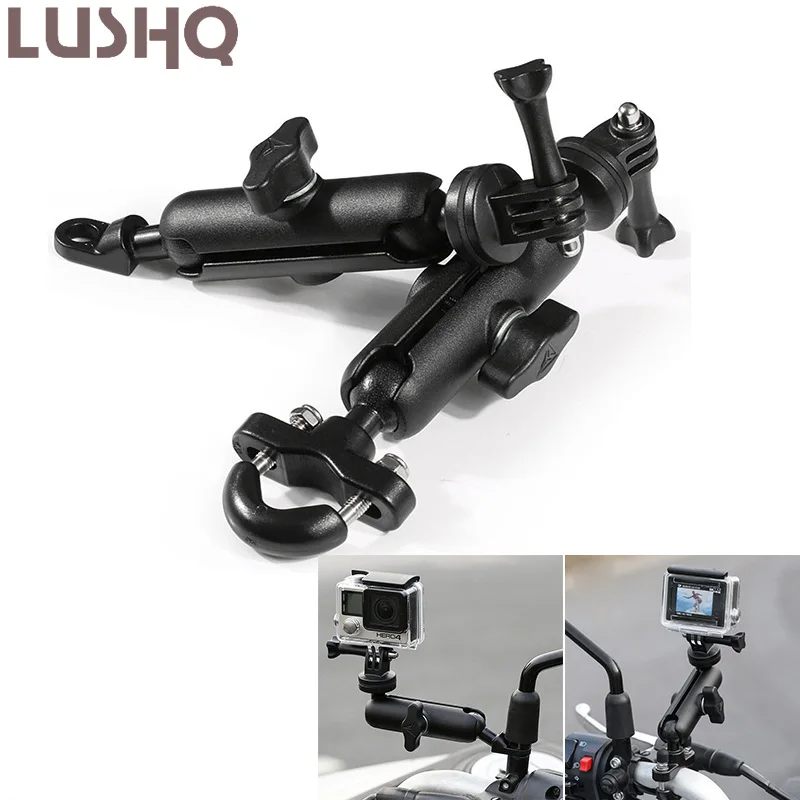 Для Go Pro Hero 8/7/6/5/4/3 + держатель для камеры езды на мотоцикле металлическая