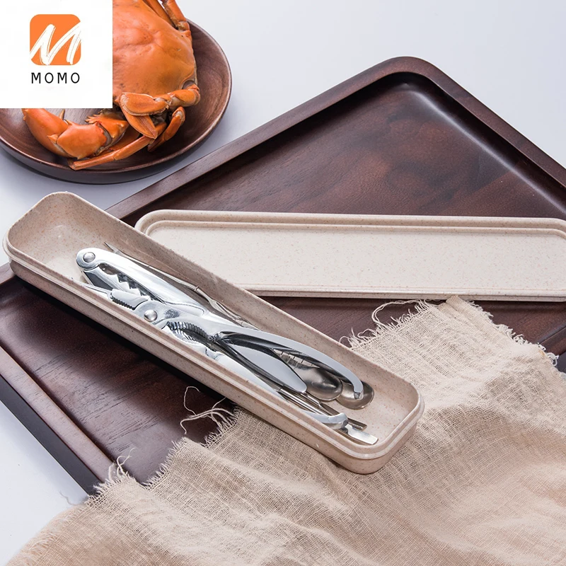 

Three-Piece Set of Tools Stainless Steel Eight Tools for Eatting Crabs Crab Pincer Crab Clip Crab Needle Eating Hairy Crabs