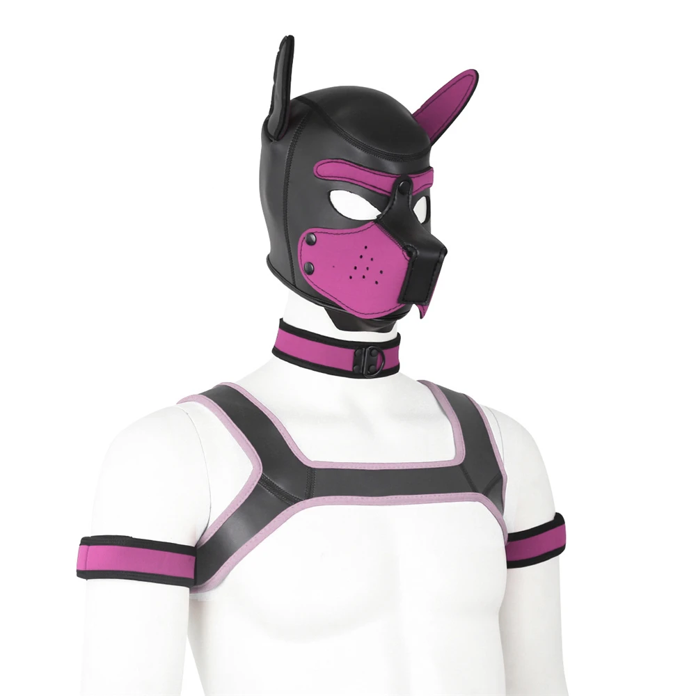Унисекс костюм для танца маска голова собаки неопреновый Play Body consure Costume