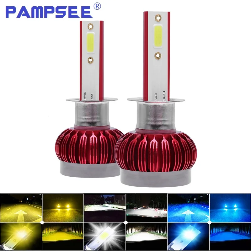 

Светодиодные фары PAMPSEE K1, H1, H3, H7, H4, H8, H11, HB3 9005, HB4, 9006, H13, 6000K, 80 Вт, 12 В, 24 В, 12000 лм