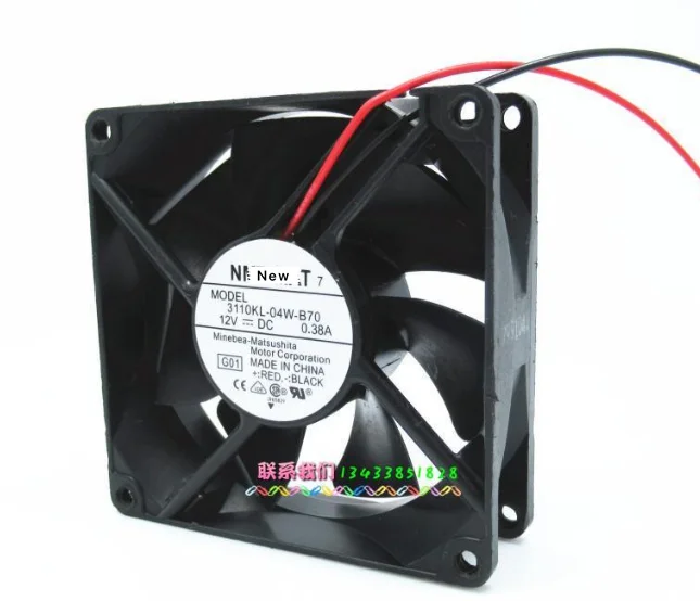 

for NMB-MAT 3110KL-04W-B79 Server Cooling Fan DC 12V 0.38A 80x80x25mm 3-wire
