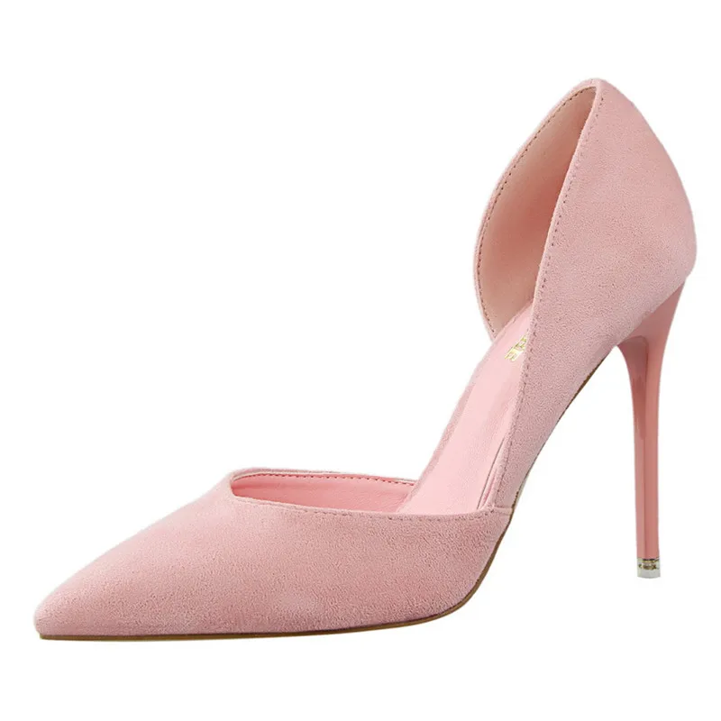 {D & Henlu} женские пикантные туфли лодочки на высоком каблуке с острым носком тонком