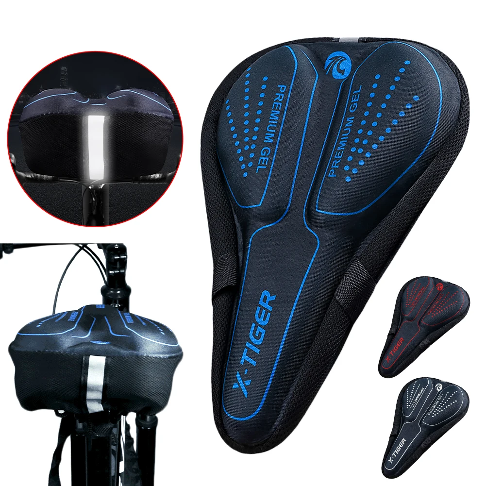 

Breathable Bicycle Saddle Seat Cover Bike Seat Cushion Thickened Comfortable Mountain Road Bike Silicone Bicycle Seat Cover