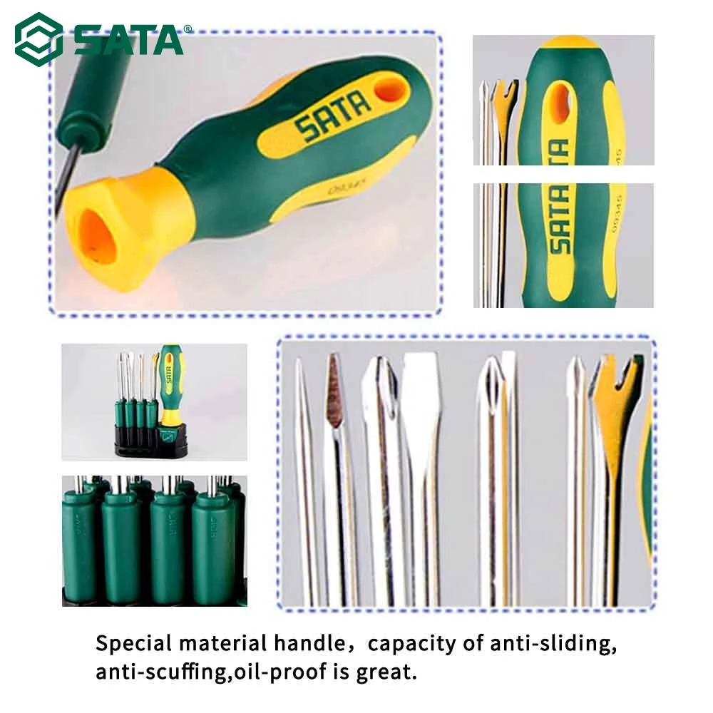 Набор многофункциональных отверток SATA 10 шт. магнитная Сменная головка