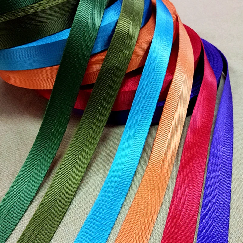 Многоцветный 50 ярдов/рулон 20 мм лямки ремня Туфли с ремешком и пряжкой нейлоновый