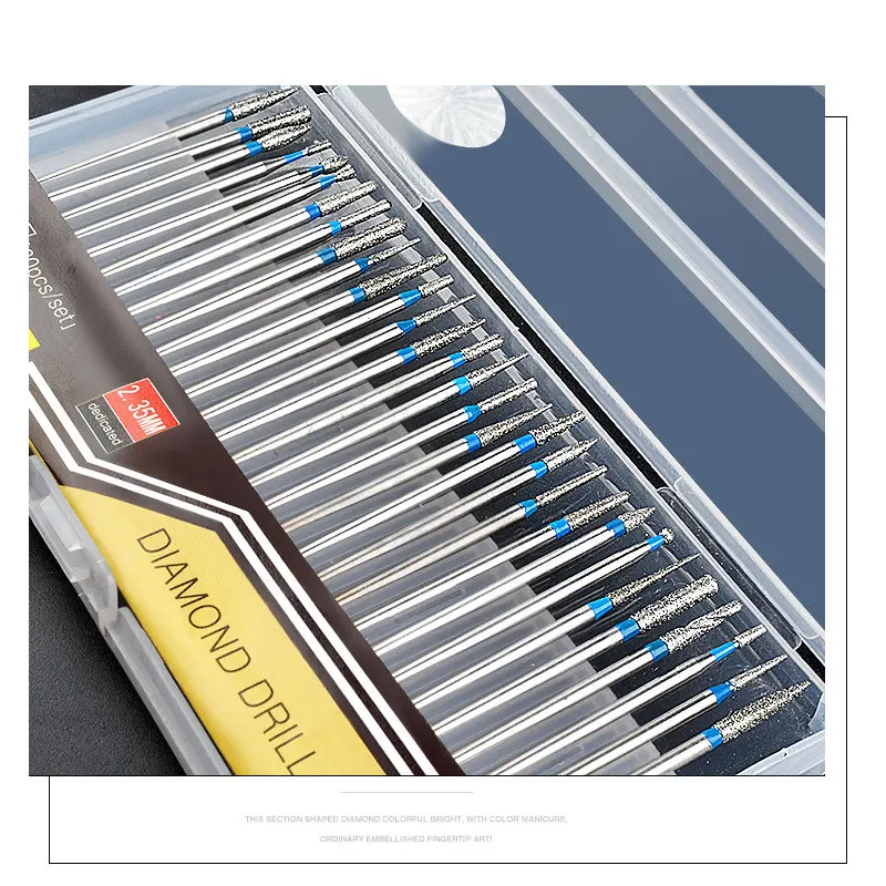 Набор сверл для ногтей 30 шт./компл. Вольфрамовая сталь сплав очистки кутикулы