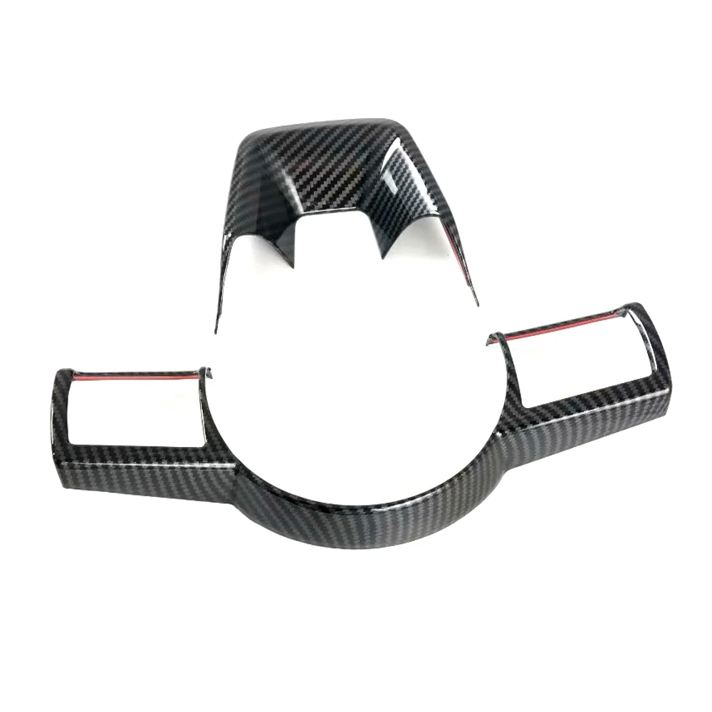 

Fit for Nissan X Trail T33 2021 Car Accessories Carbon Steering Wheel Button Protector Cover Trim 2pcs Interior Moulding