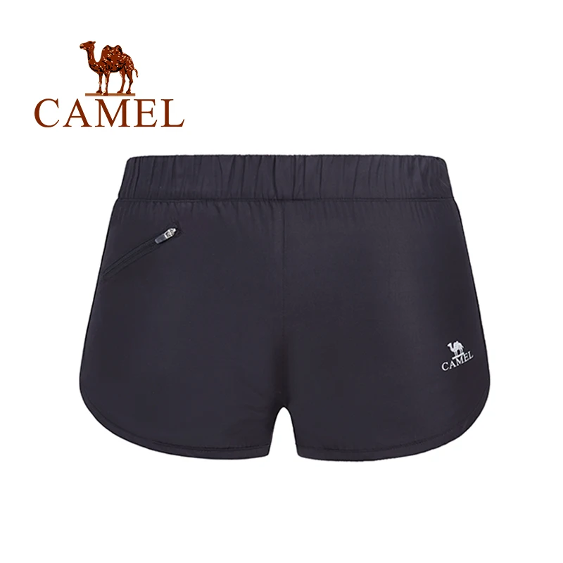 CAMEL Женские шорты спортивные для бега тренажерный зал сухой крой Повседневный фитнес карман эластичная талия бег дышащий теннис тренировки удобные