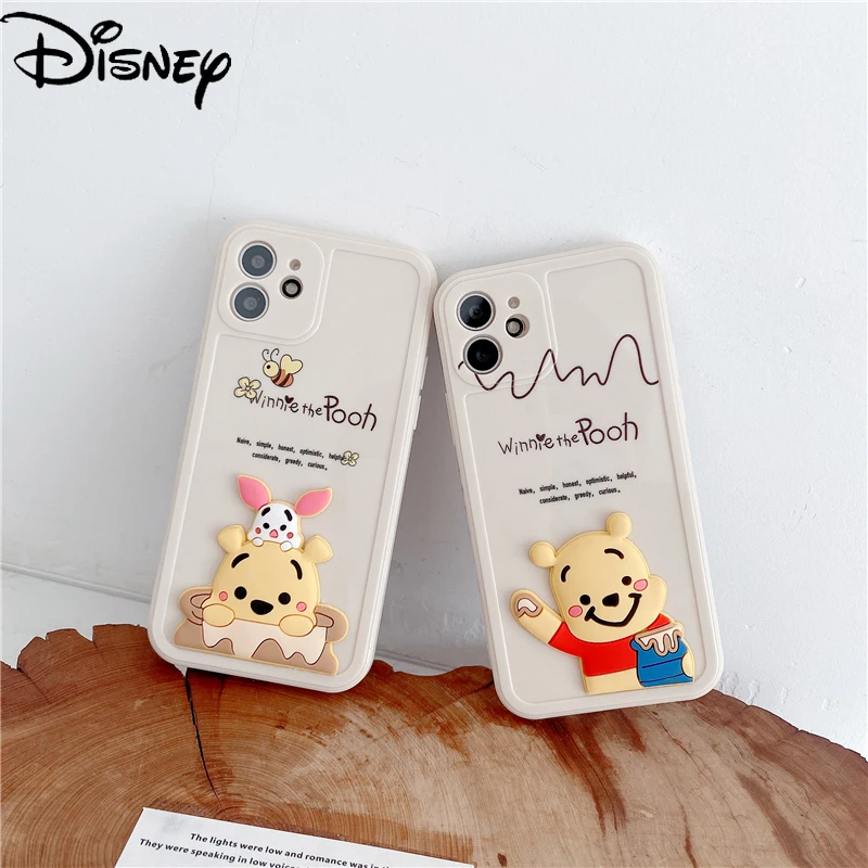 

Disney Winnie the Pooh Cartoon couple mobile phone case for iPhone7/8/7plus/8p/se/xr/xs/xsmax/11pro/11promax/12/12promax/12mini