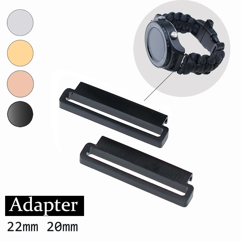 2pc Wrist Watch Band Adapter Connector 22mm 20mm Smart Watchband Parts for Huawei Samsung Smartwatch Belt | Наручные часы