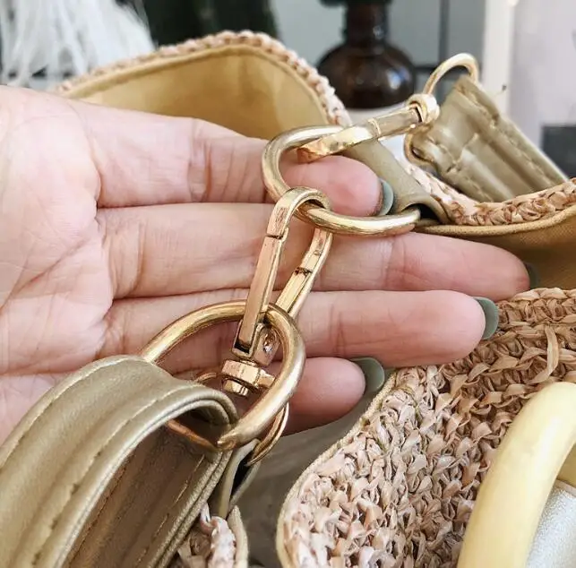 Соломенные Сумочки в европейском и американском стиле Женская Повседневная