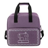 purple color storage bags large capacity tote multi functional portable travel home organizer bag sewing machine bags handbag