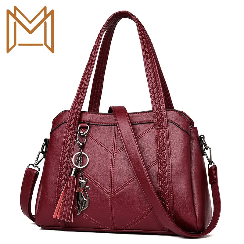 Pu Woman Package 2019 Tassels Hundred Hand Handbag Single Shoulder Span |