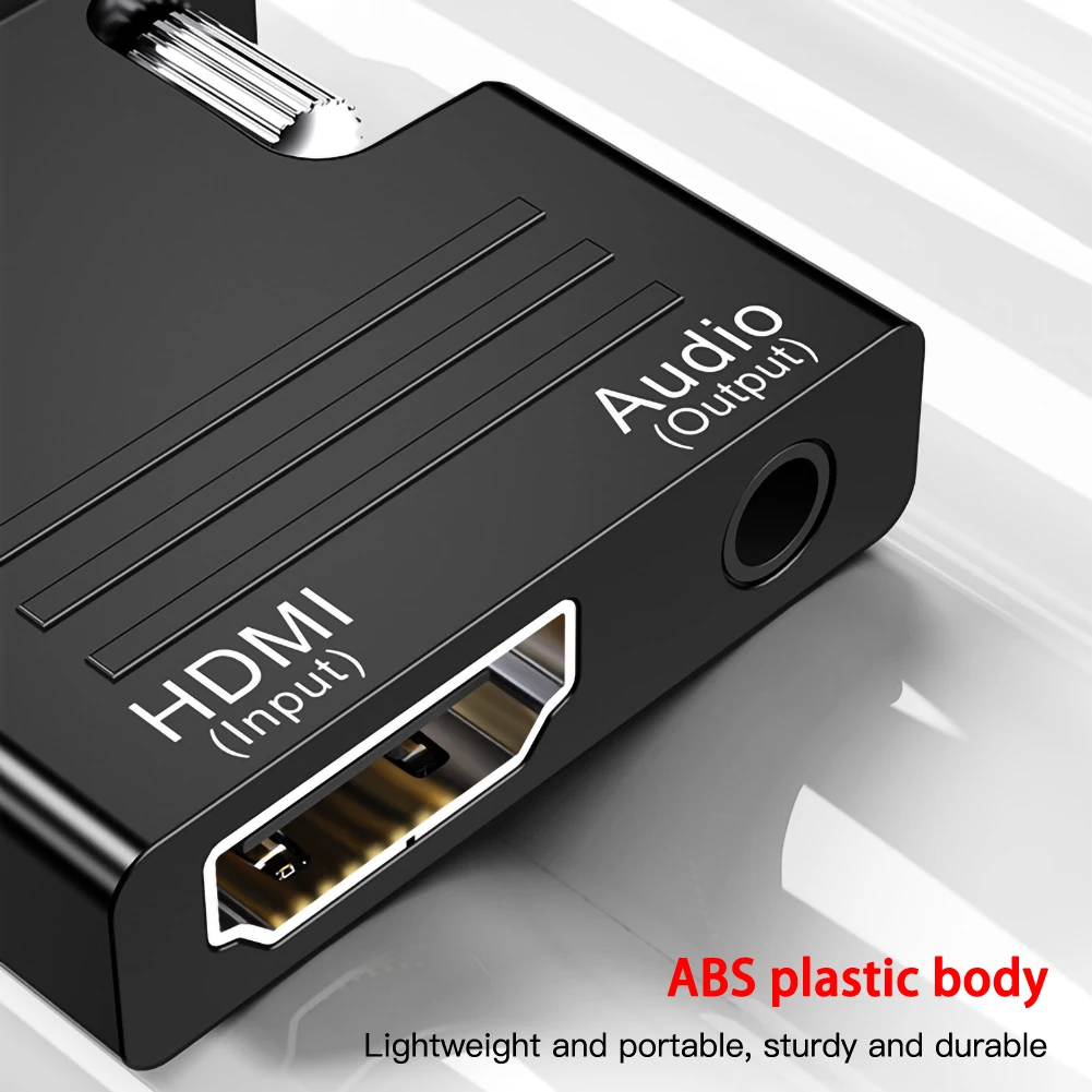 Адаптер-преобразователь цифрового сигнала в аналоговый 1080P HDMI VGA | Электроника