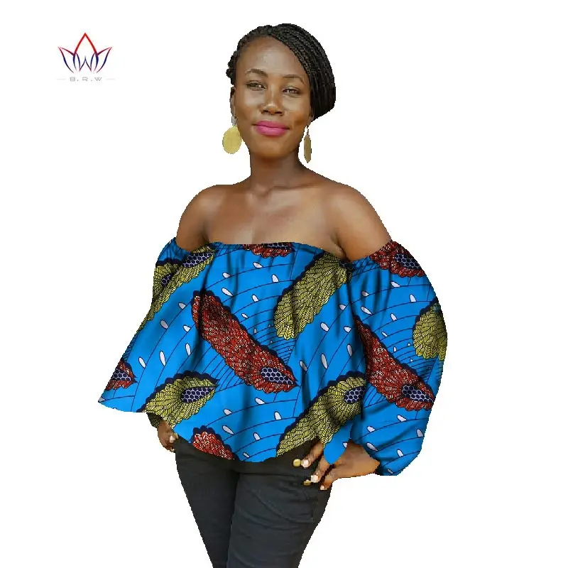 Новинка 2020 летние женские топы в африканском стиле рубашка из вощеного хлопка с