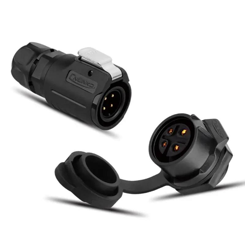 LP16 пластик 2 3 4 5 6 7 8 9 Pin мощность промышленный круговой разъем открытый IP67