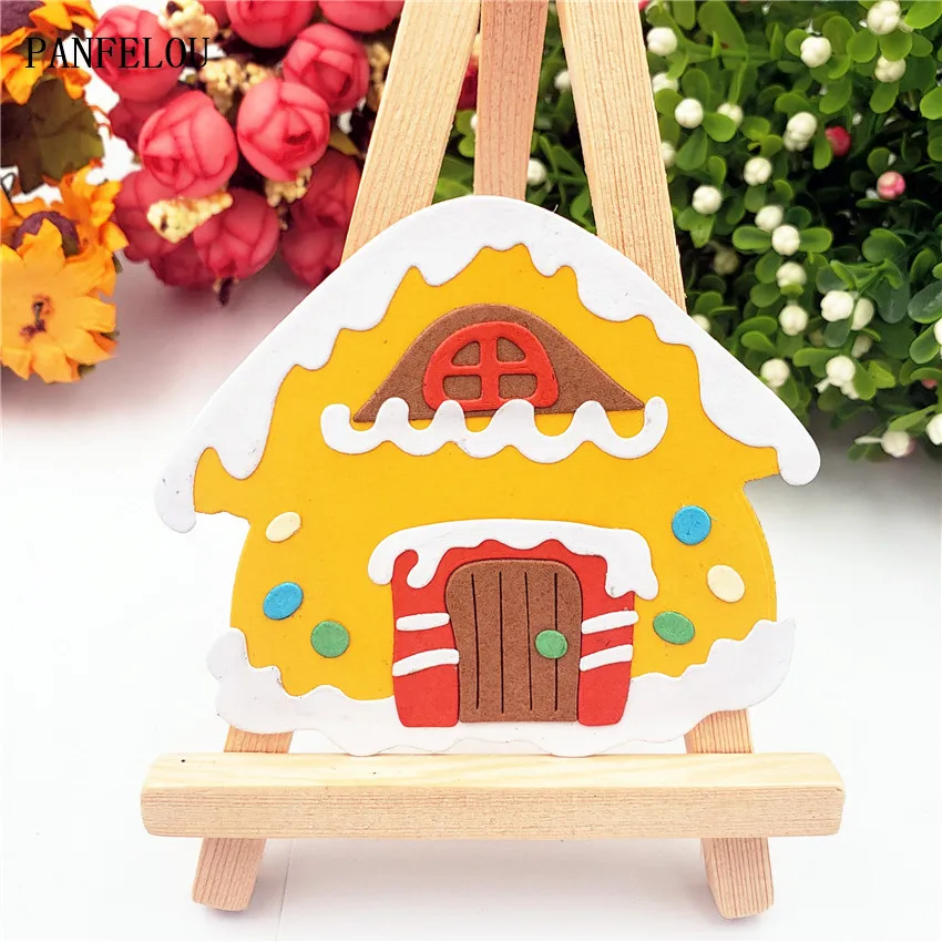9 6x10 4 см пасхальное happy Новый год Снежный дом резчик углеродистой стали